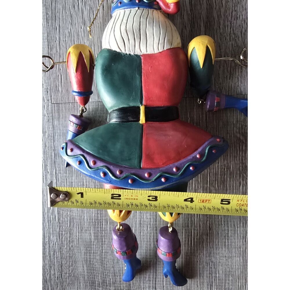 Midwest Cannon Falls Large Articulated Hanging Santa Heart Ornament *RARE NEW B - Picture 5 of 5